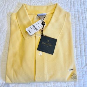 Brooks Brothers   Slim Fit  Yellow Polo Shirt